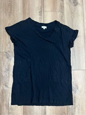 Umgee Black Short Sleeved Tee Shirt Dress Medium